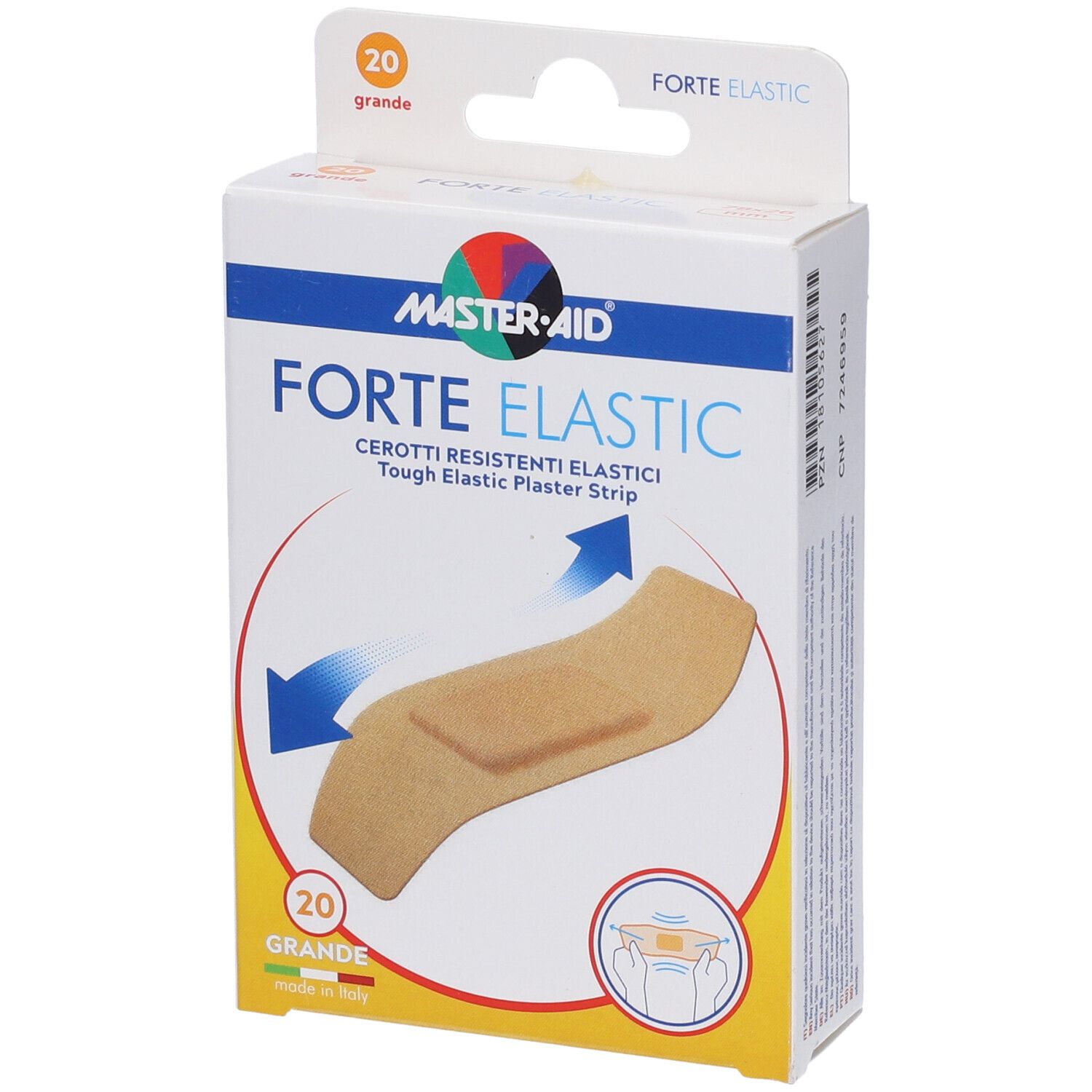 Master-Aid Cerotto Forte Elastic Grande 20 Pezzi 1 St