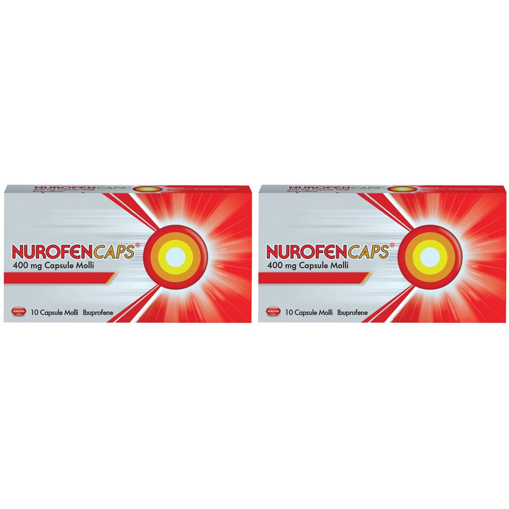 NUROFENCAPS®400 mg Capsule Molli Set da 2 2x10 pz