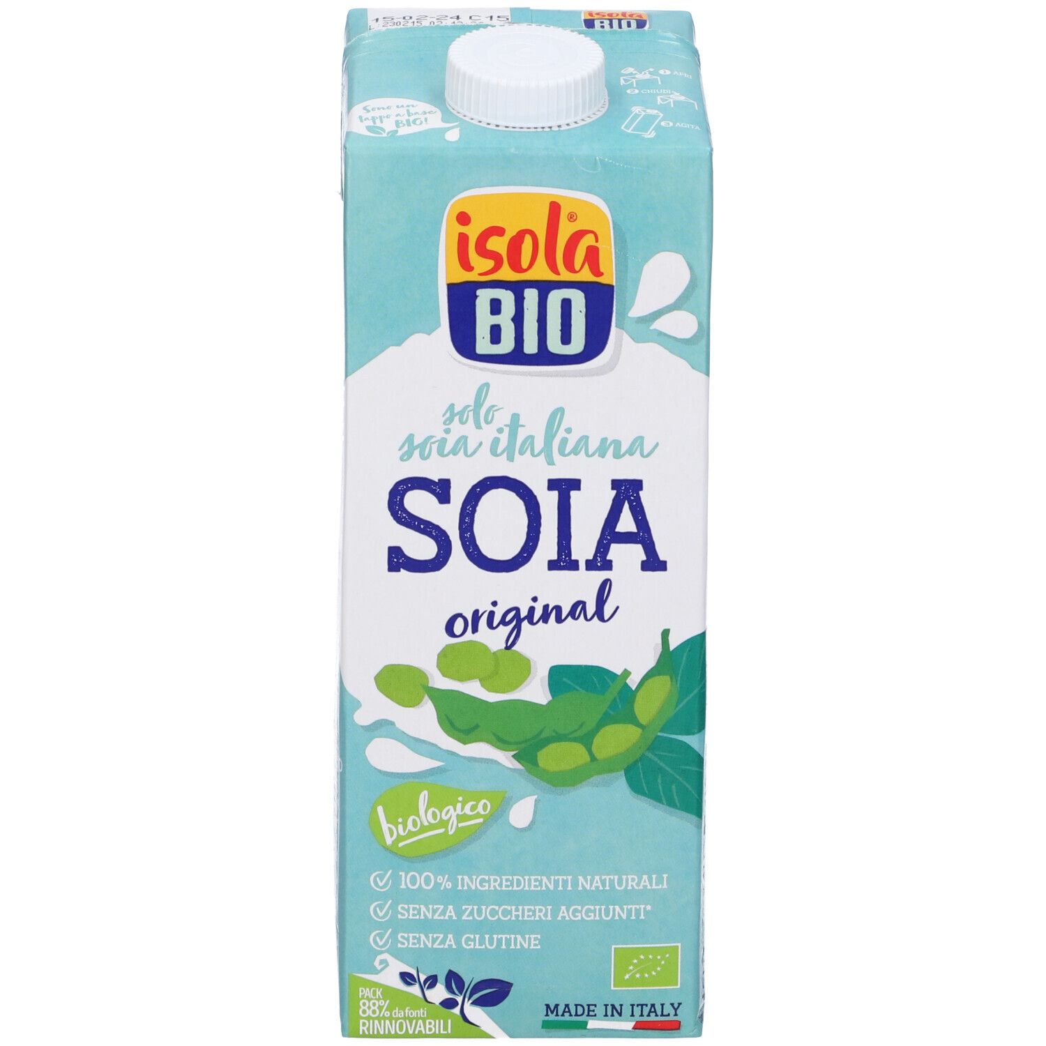 Isola Bio Drink Soia Natural 1 Litro 1000 ml Soluzione bevibile