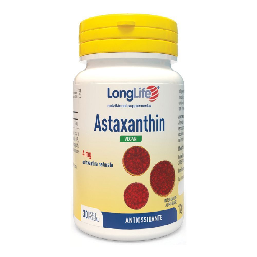 LongLife® Astaxanthin Vegan 4mg 30 pz Perle