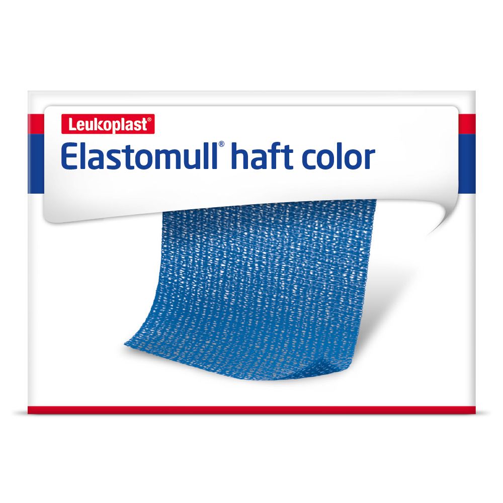 Elastomull® Haft Color Benda Fissaggio 6cm x 4m Blu 6 pz Bendaggio/i