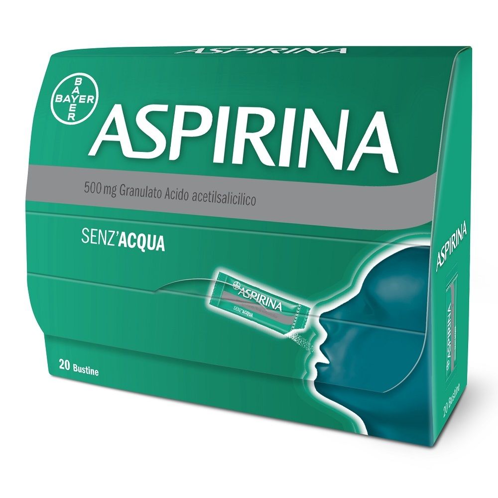 Aspirina in Granuli Senza Acqua Antidolorifico e Antinfiammatorio Bust