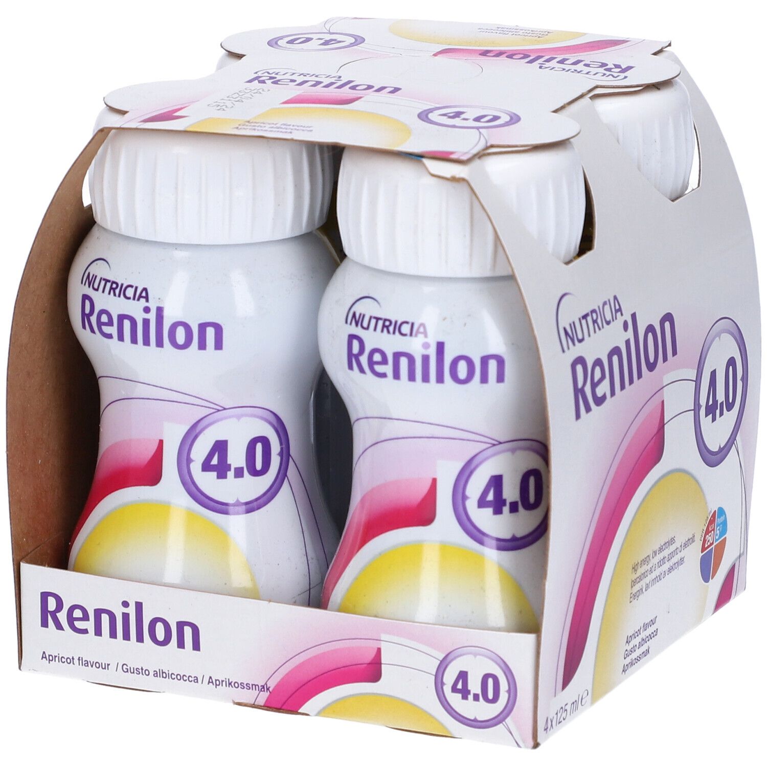 Renilon 4,0 Albicocca 125 Ml X 4 Pezzi 4x125 ml Soluzione bevibile