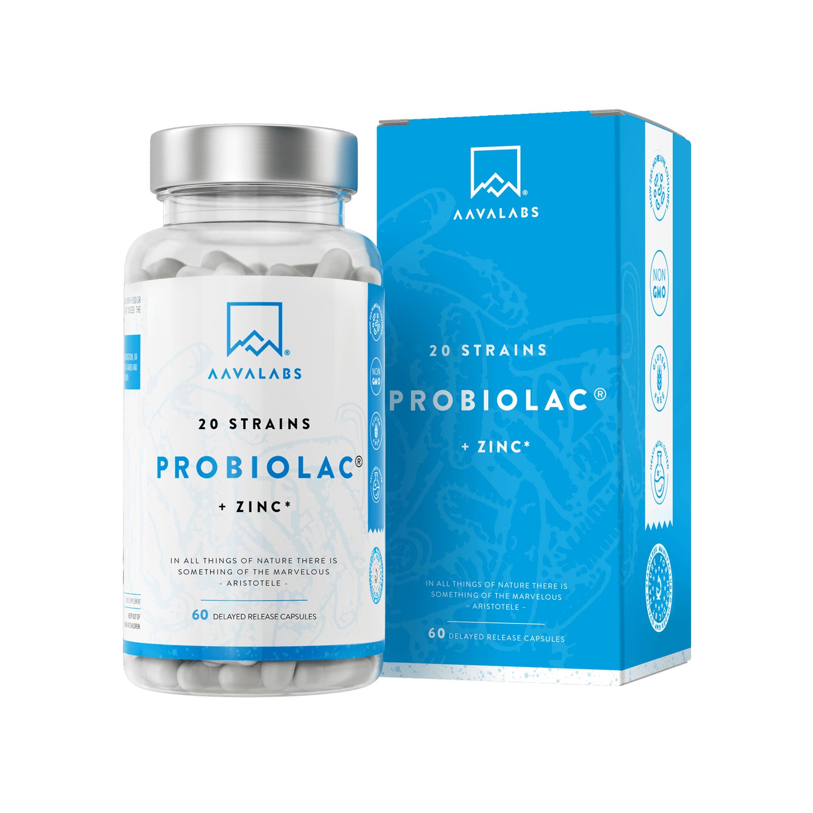 Aavalabs Probiotico Probiolac 20 ceppi 60 pz Capsule