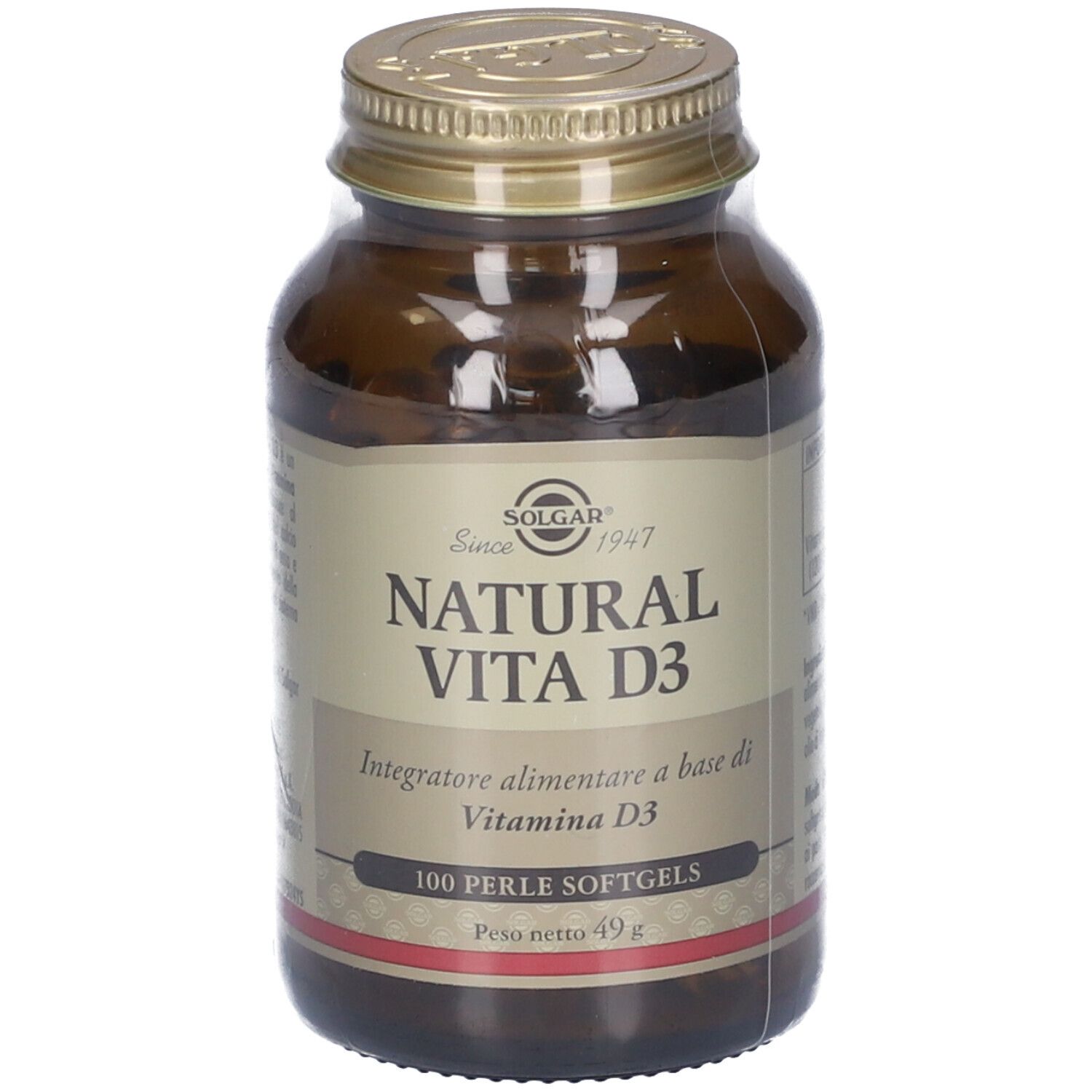 SOLGAR® NATURAL VITA D3 100 pz Capsule morbide