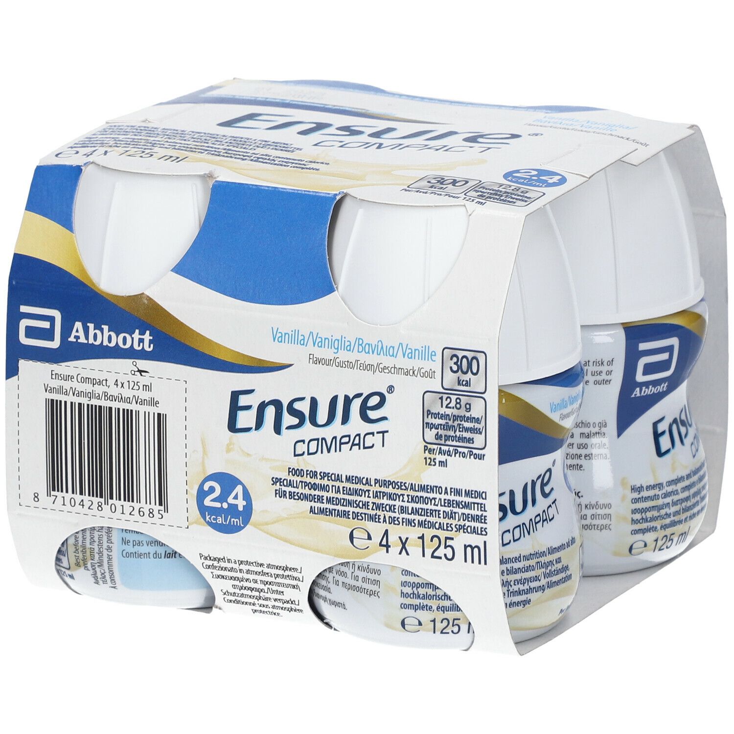 Ensure® Compact Vaniglia 4x125 ml Soluzione bevibile