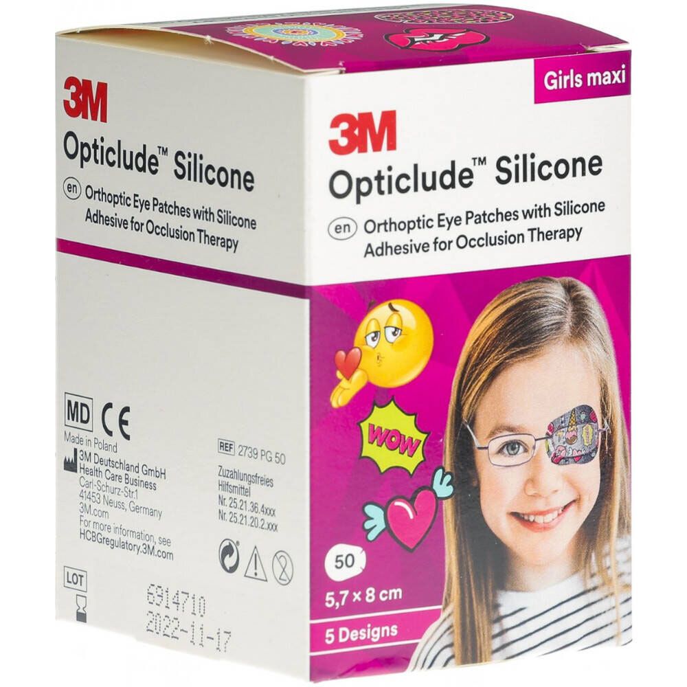3M™ Opticlude™ Silicone Girls Maxi 5,7 x 8,0 cm 50 pz Cerotto