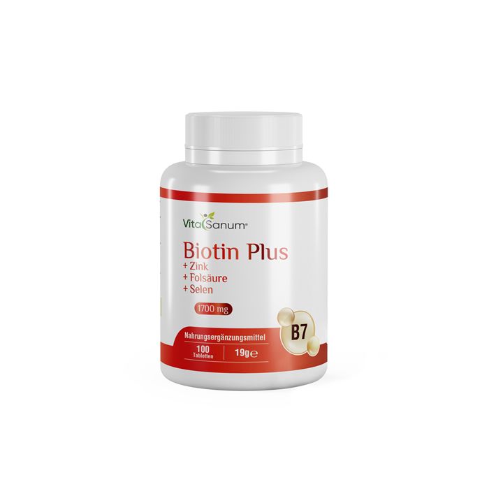 VitaSanum®- Biotina Plus + Zinco Acido folico Selenio 100 pz Compresse