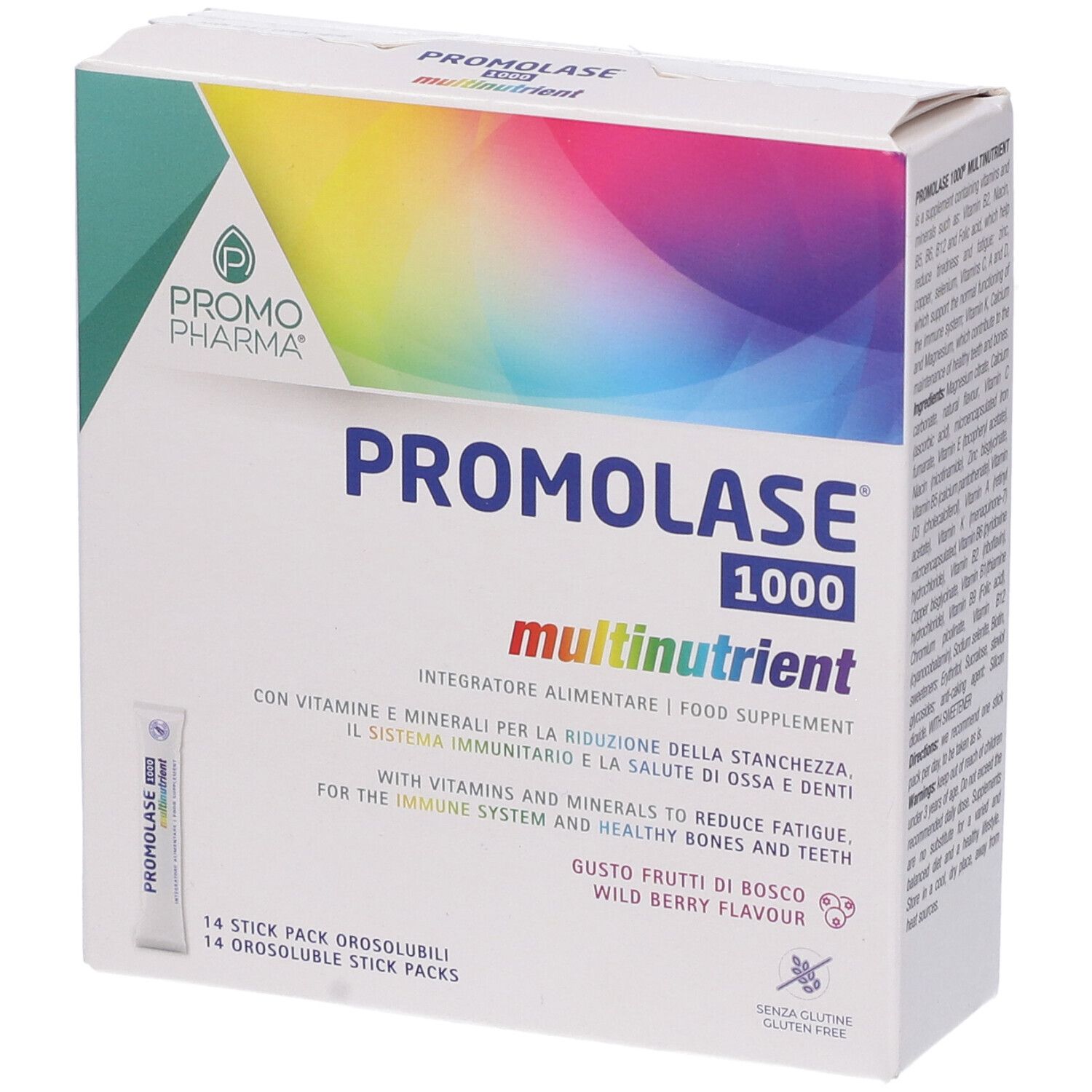 PromoPharma Promolase 1000® Multinutrient Stick Pack Orosolubili 42 g
