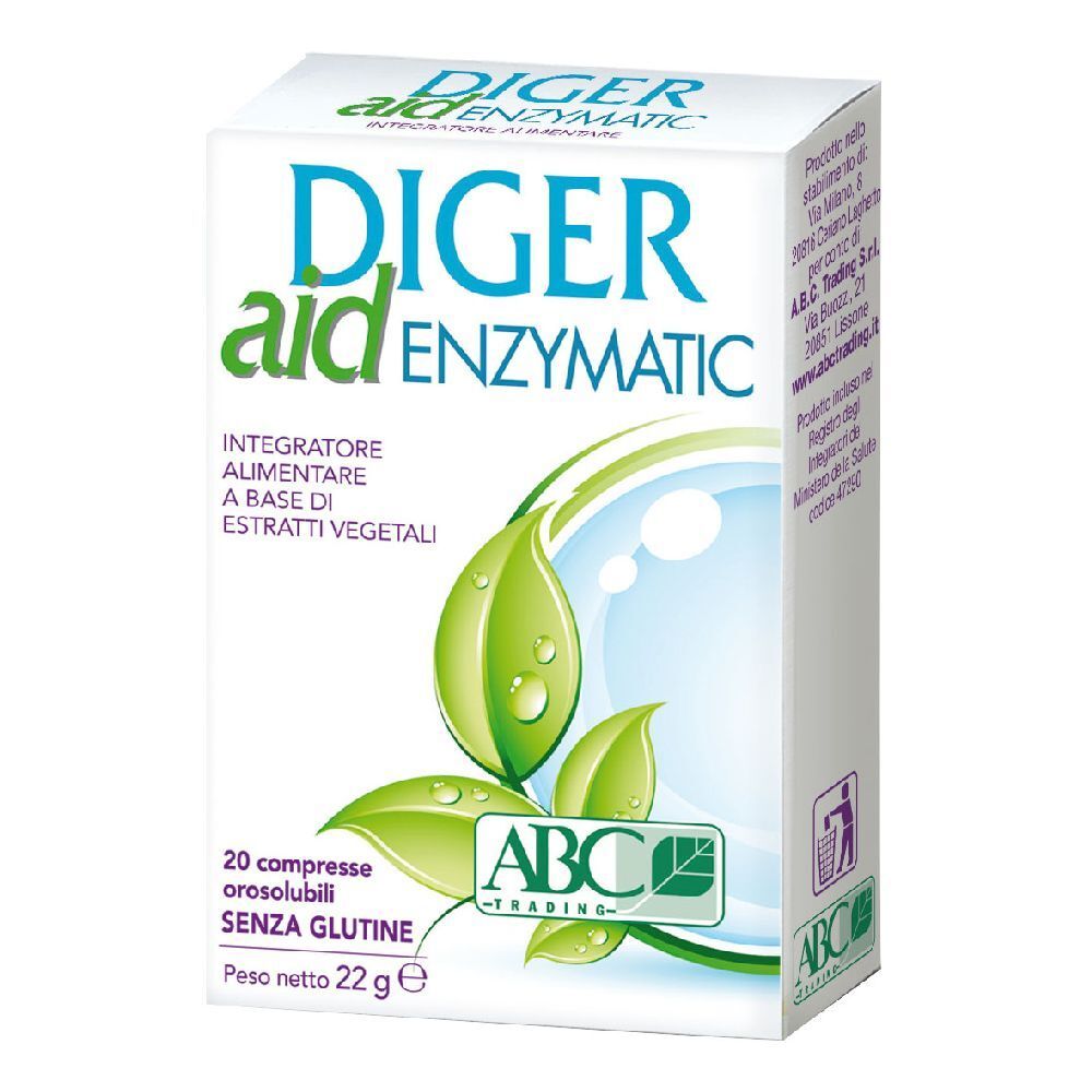 ABC Trading Diger Aid Enzymatic Compresse 20 pz
