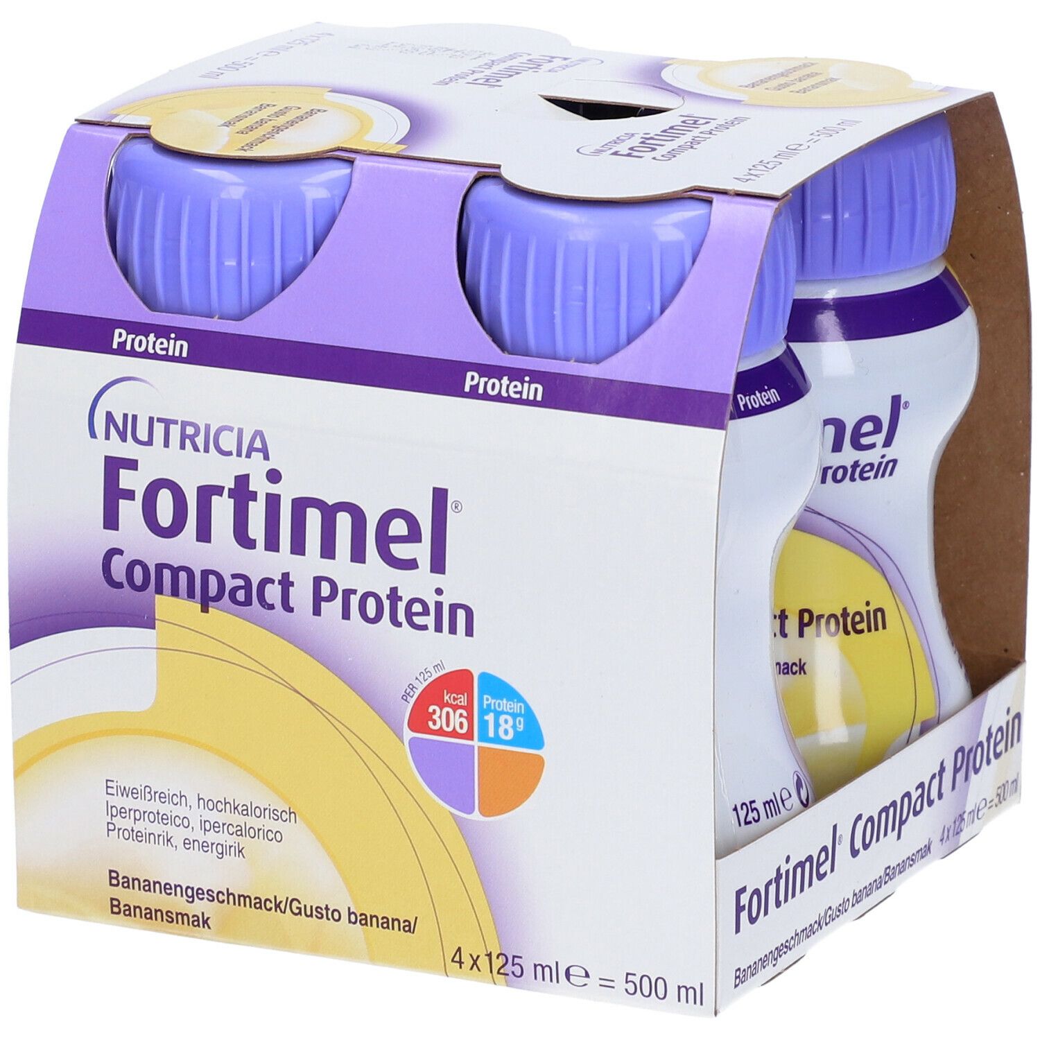 Nutricia Fortimel Compact Protein Banana 4x125 ml Soluzione orale