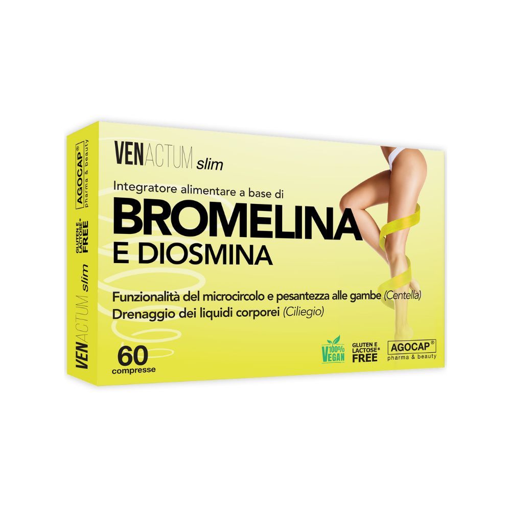 agocap - Venactum Slim integratore alimentare con bromelina per il mic