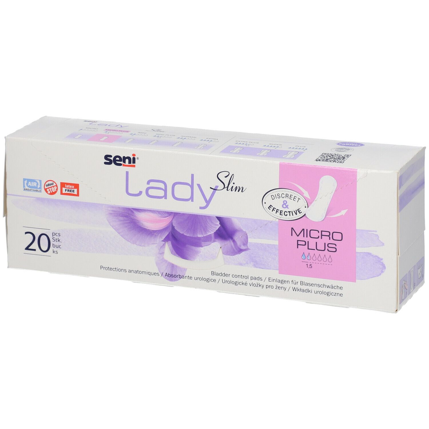 Assorbente per incontinenza Seni Lady Slim micro plus, 1 confezione =