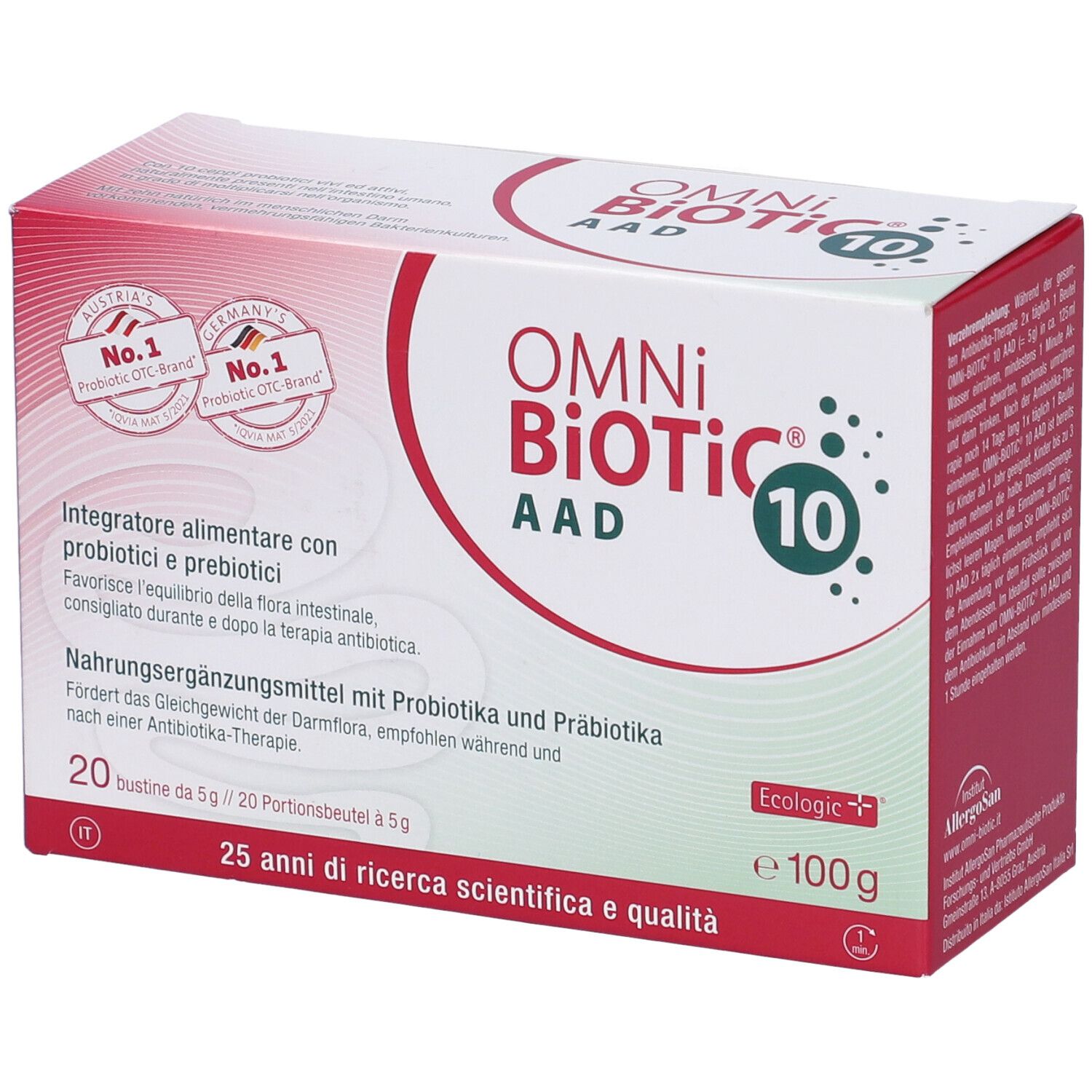 Omni Biotic 10 Aad 20 Bustine Da 5 G 20x5 g Bustina
