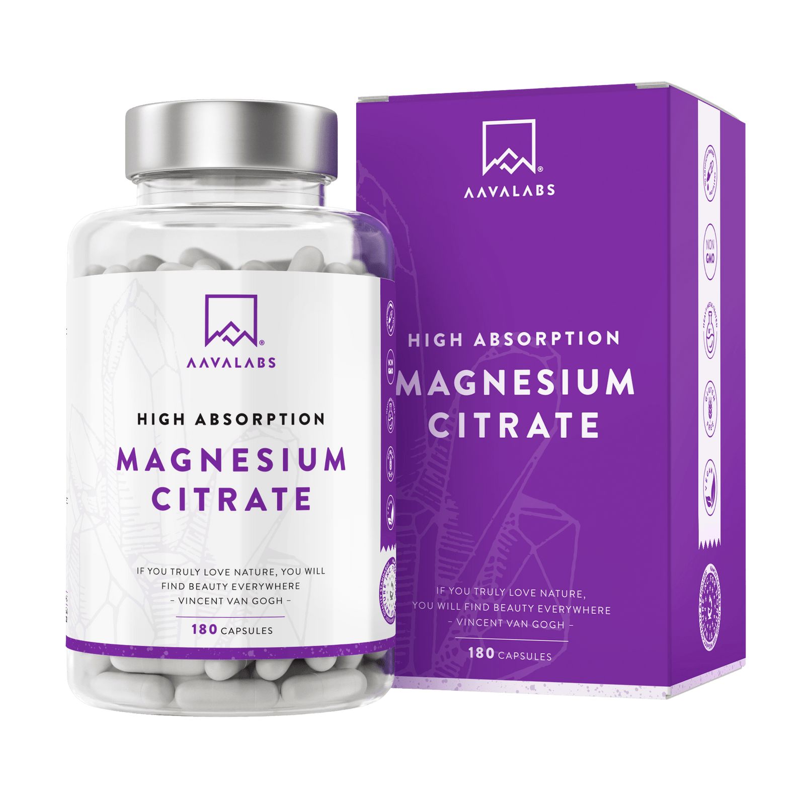 Aavalabs Citrato di Magnesio 180 pz Capsule
