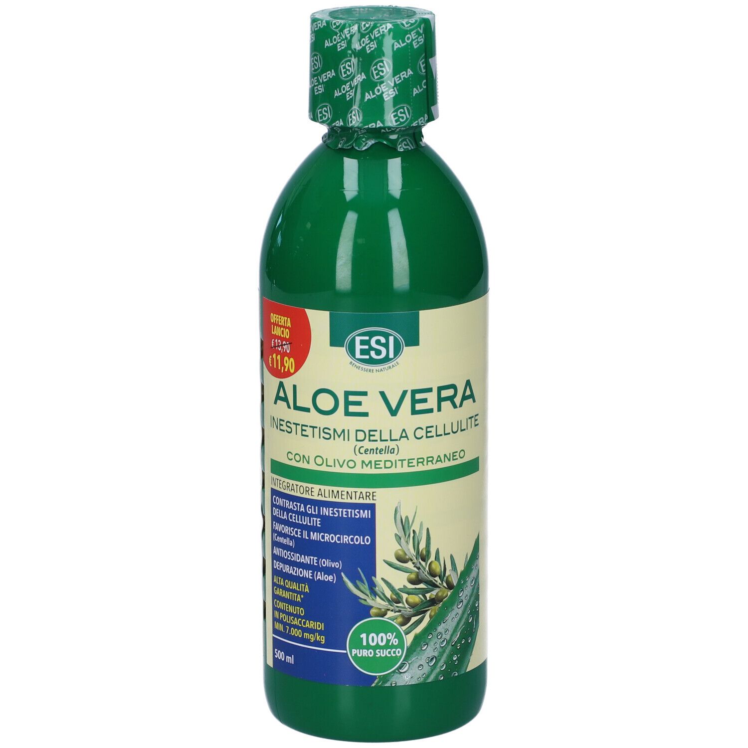 ESI Aloe Vera con Olivo Mediterraneo Soluzione Orale 500 ml orale