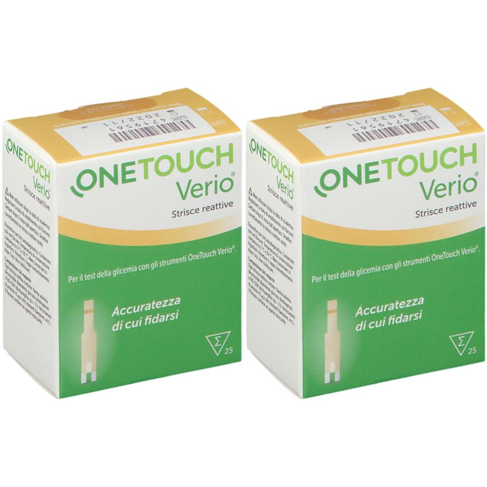Onetouch® Verio® Set da 2 2x25 pz Strisce reattive