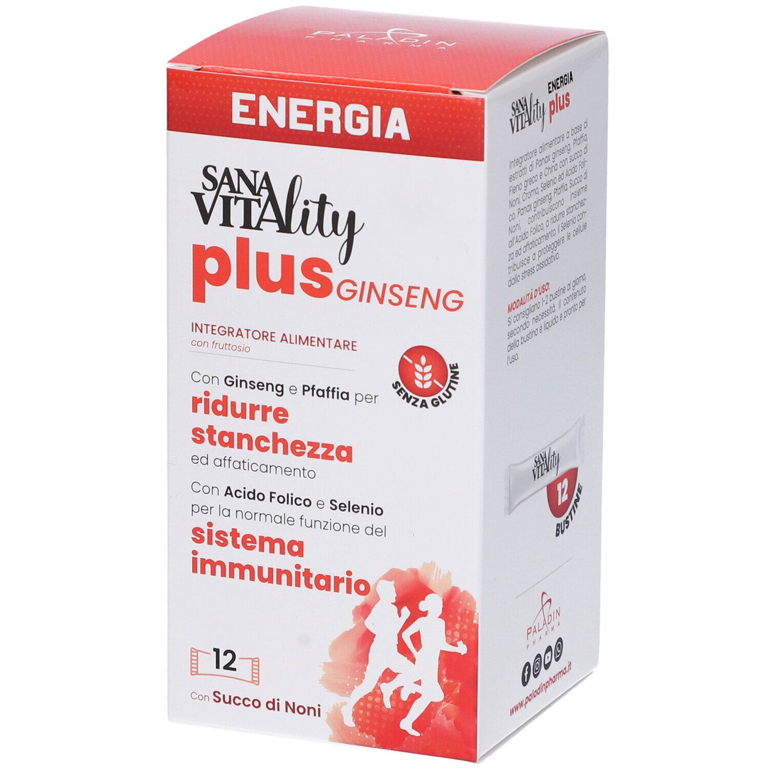 Sanavitality Plus Ginseng Bustine 12 pz Bustina
