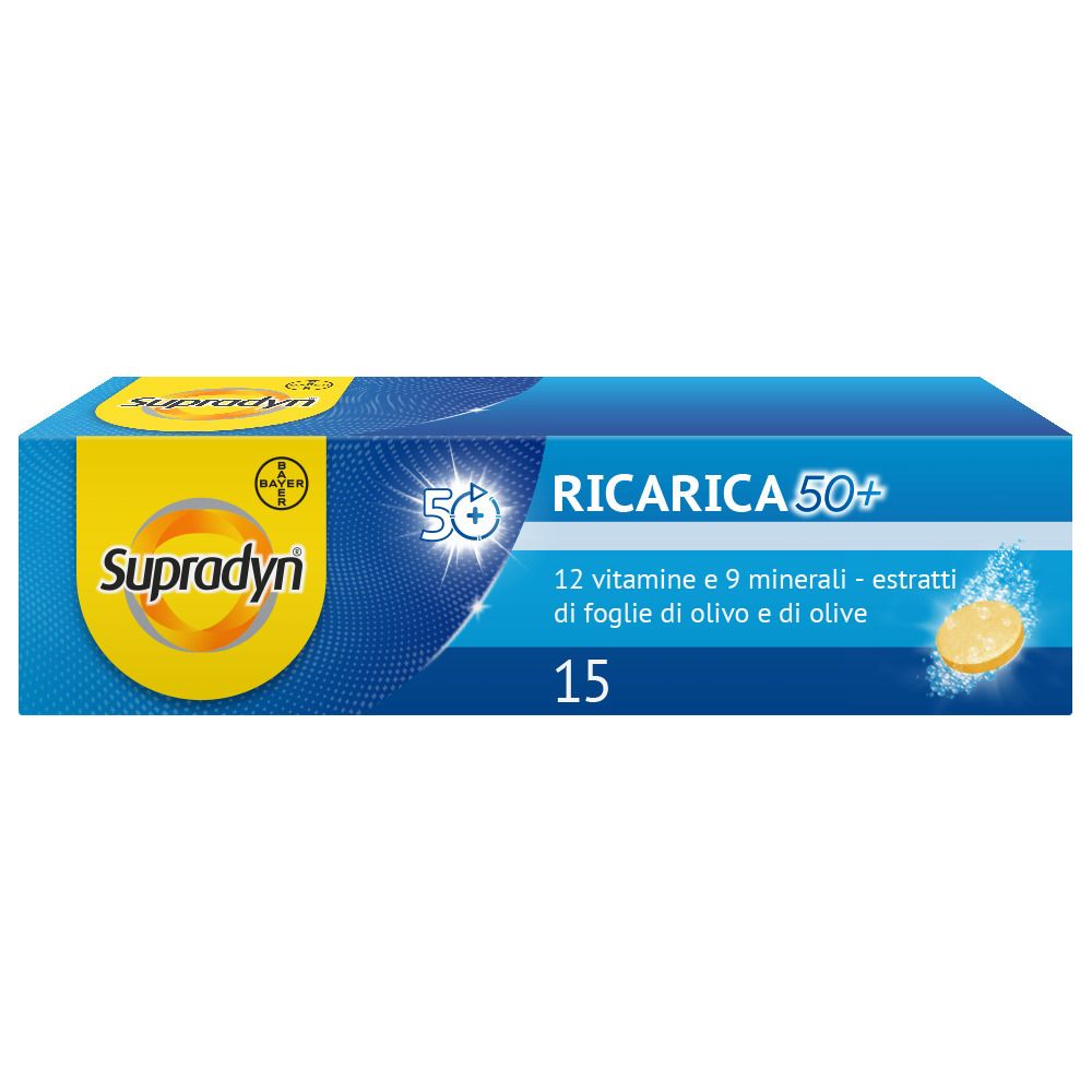 Supradyn Ricarica 50+ Integratore Vitamine e Minerali Compresse Eff 15