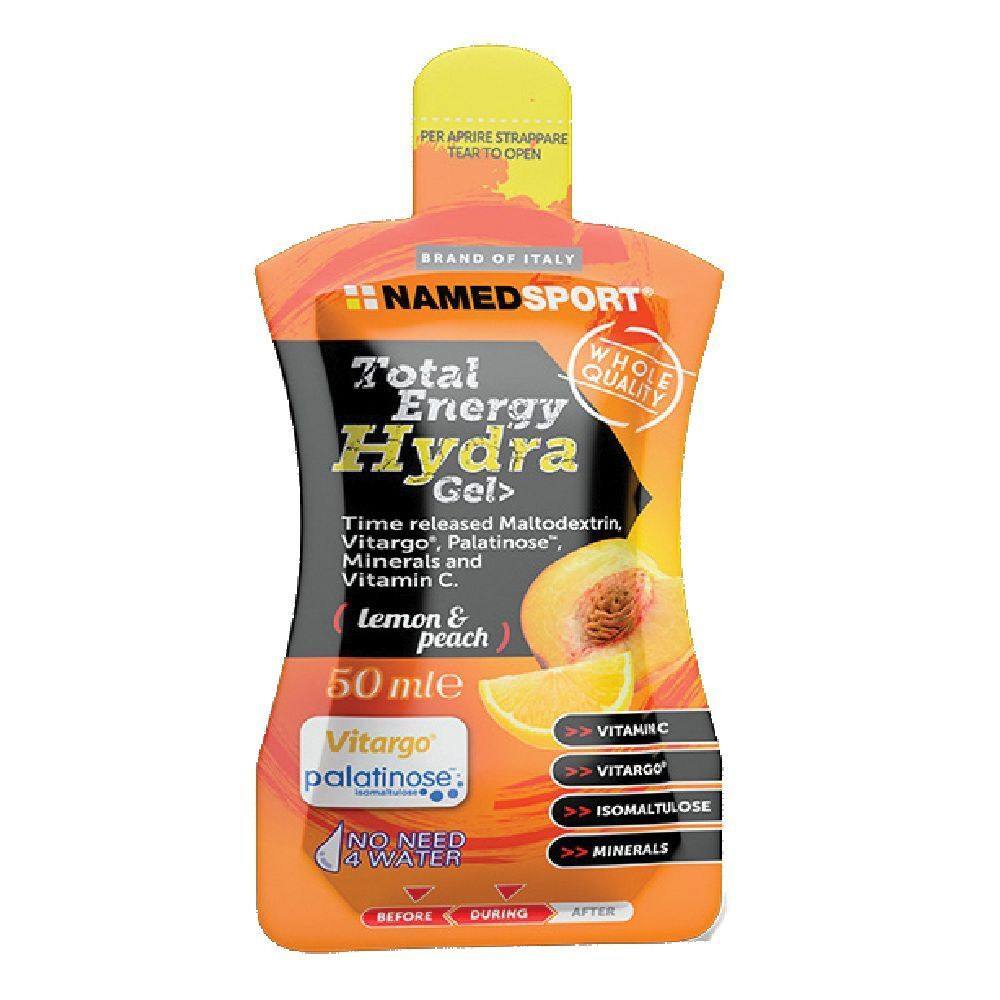 NAMEDSPORT® Total Energy Hydra Gel Lemon and Peach 50 ml