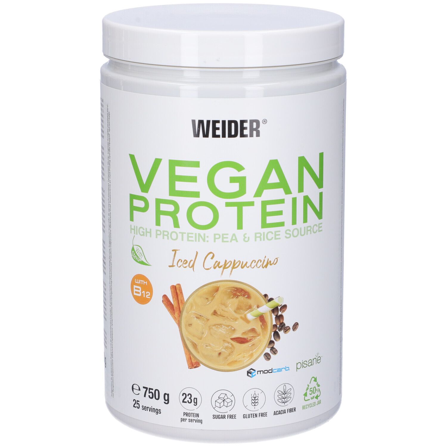 Weider Vegan Protein Cappuccino 750 G g Polvere per soluzione orale