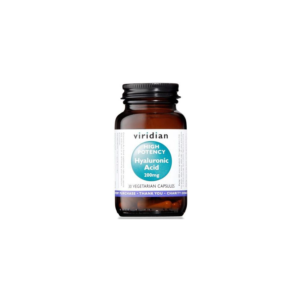 Viridian Hyaluronic Acid High Potency 30 Capsule Acido Ialuronico Alta