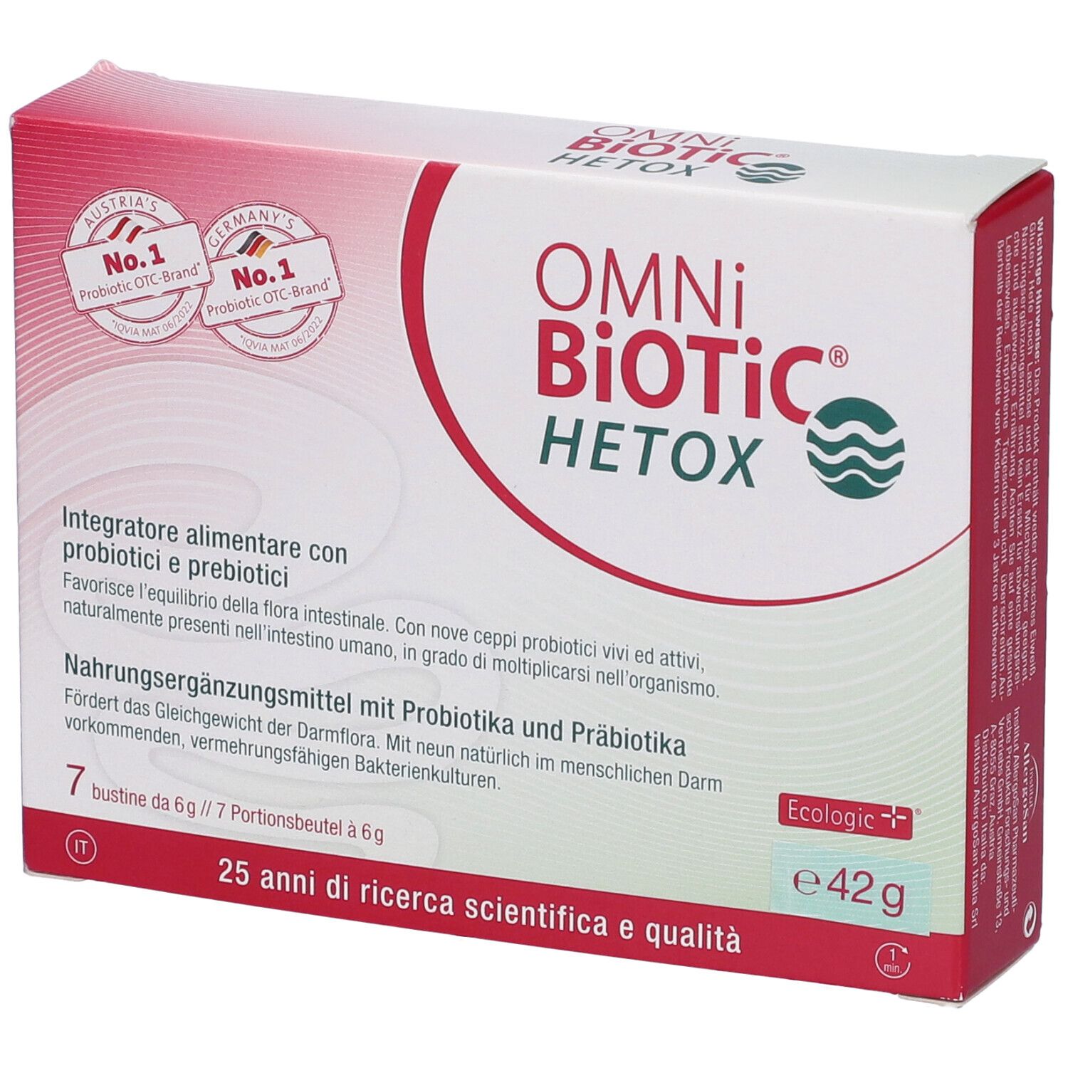 Omni Biotic Hetox 7 Bustine 42 g Polvere per soluzione orale