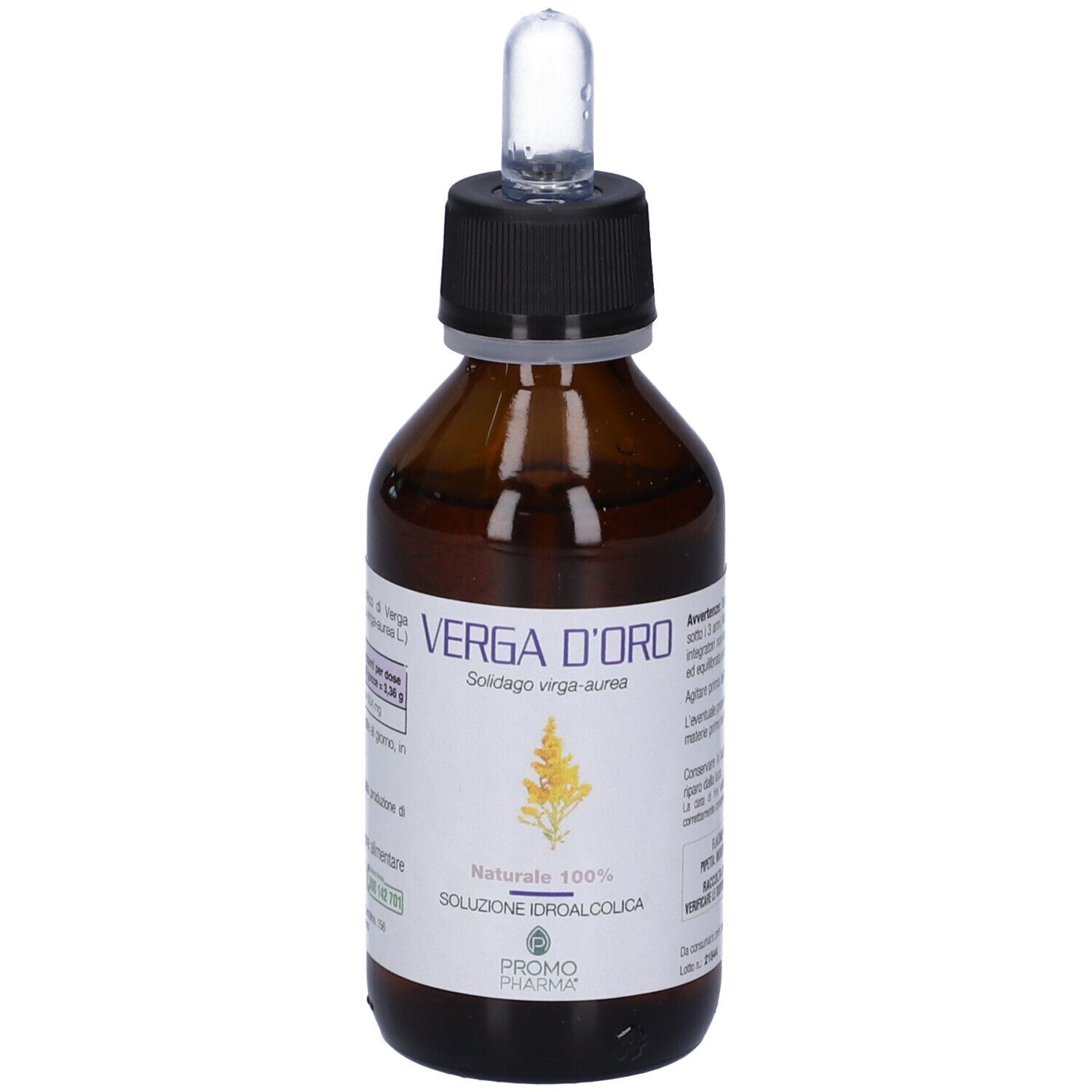 PromoPharma Verga d’oro Soluzione Idroalcolica Gocce 100 ml orali