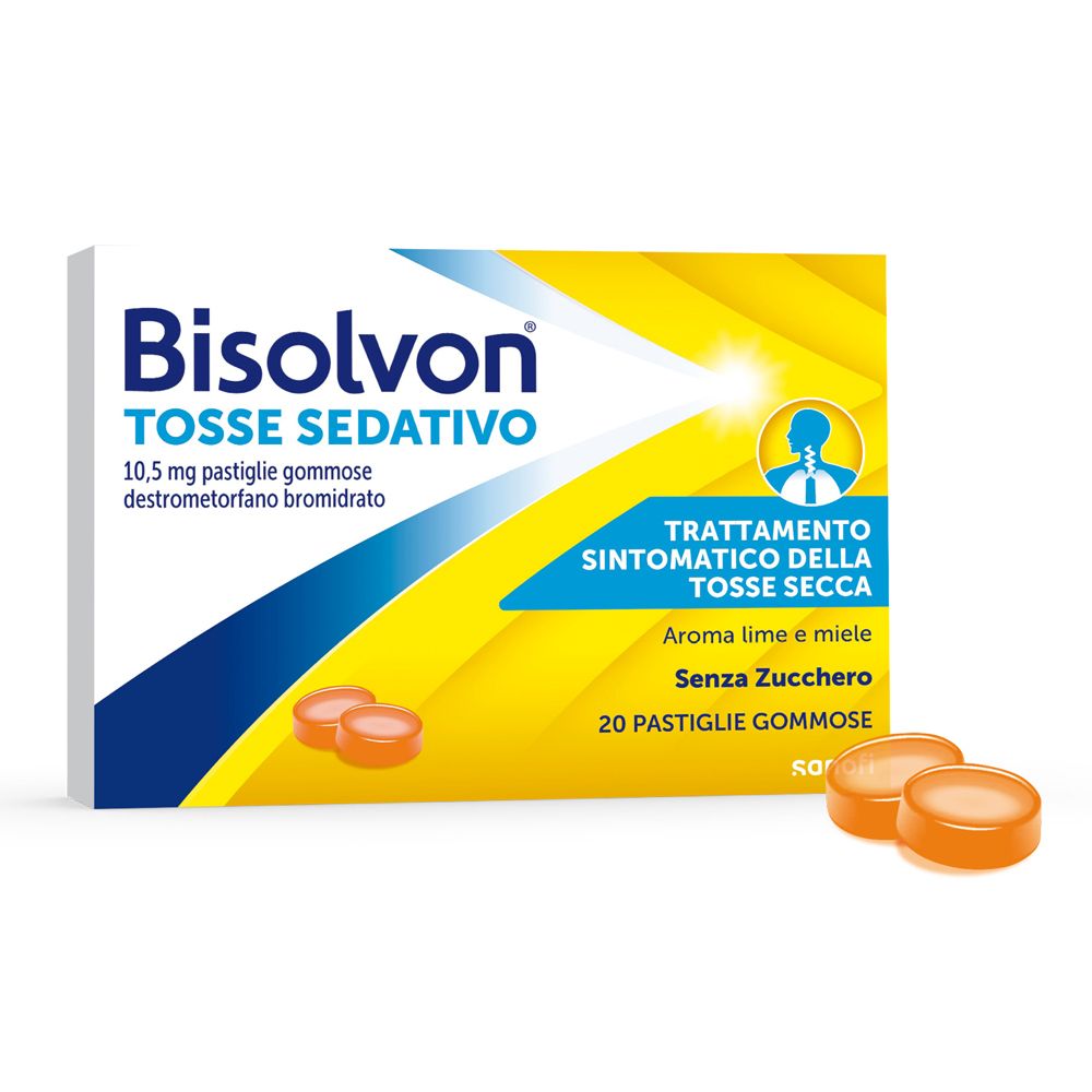 Bisolvon Tosse Sedativo, 20 Pastiglie Gommose per Secca pz