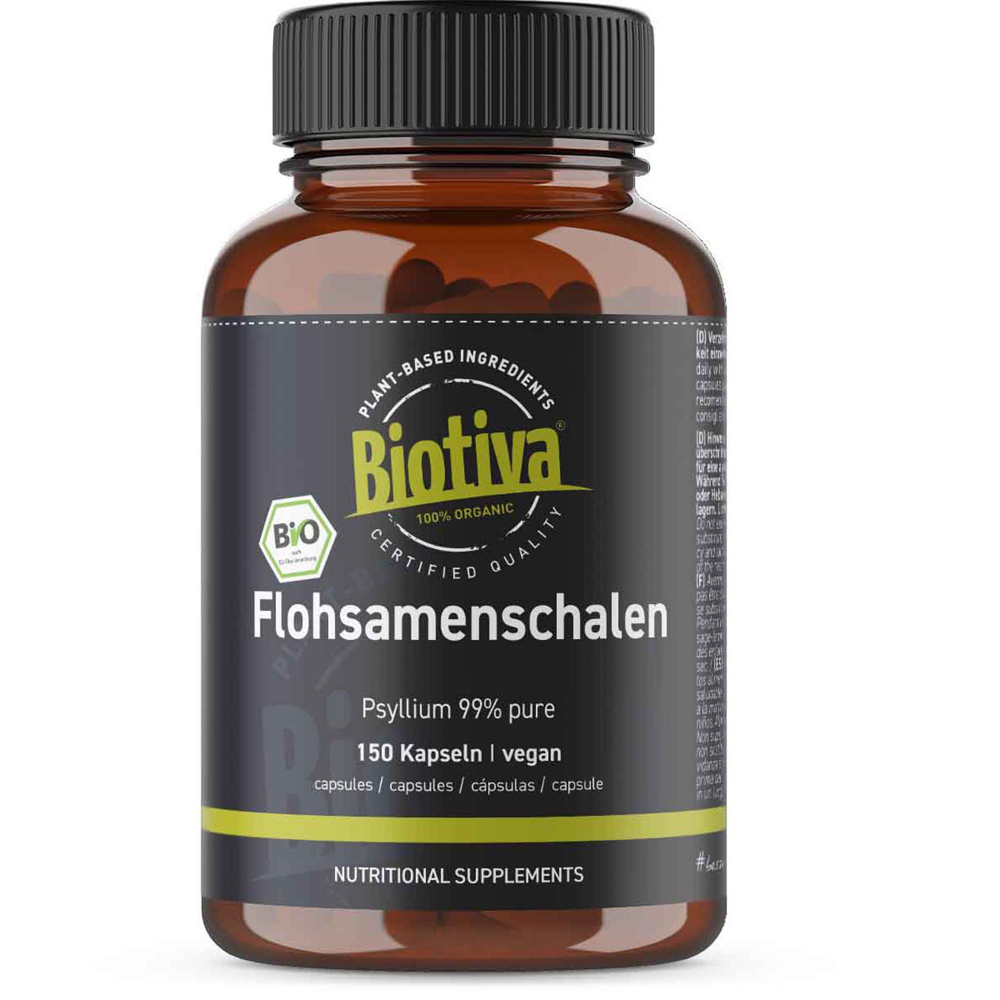 Biotiva Capsule di buccia psillio biologica 120 g
