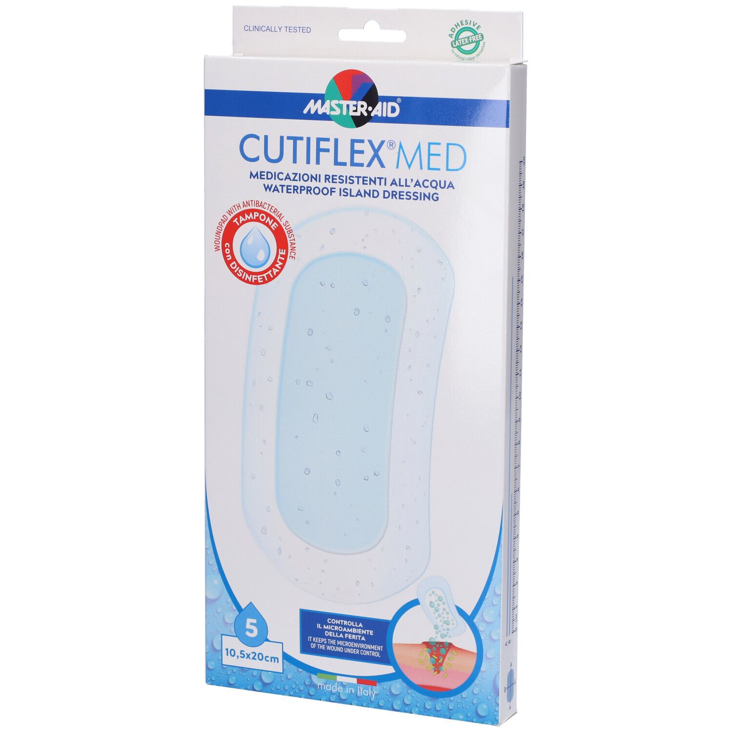 Medicazione Autoadesiva Trasparente Impermeabile Master-Aid Cutiflexme