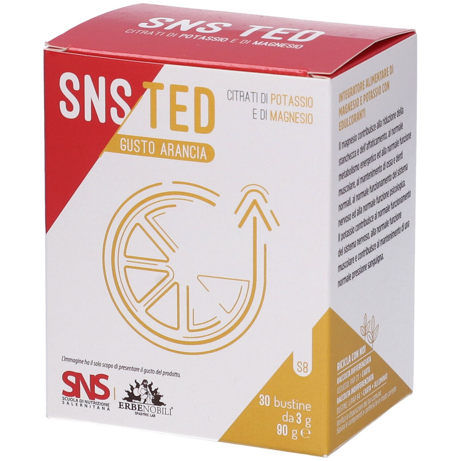 Sns Ted Bustine Gusto Arancia 30 pz Bustina