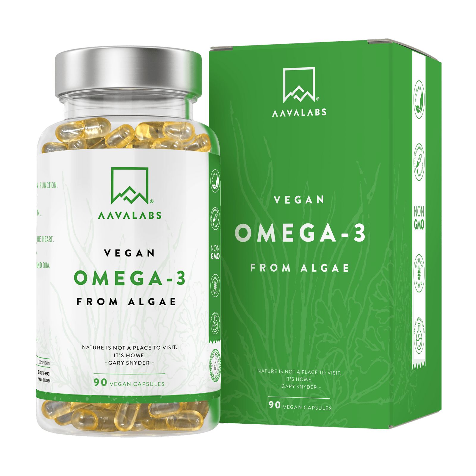 Aavalabs Omega 3 Vegano da Alghe 90 pz Capsule