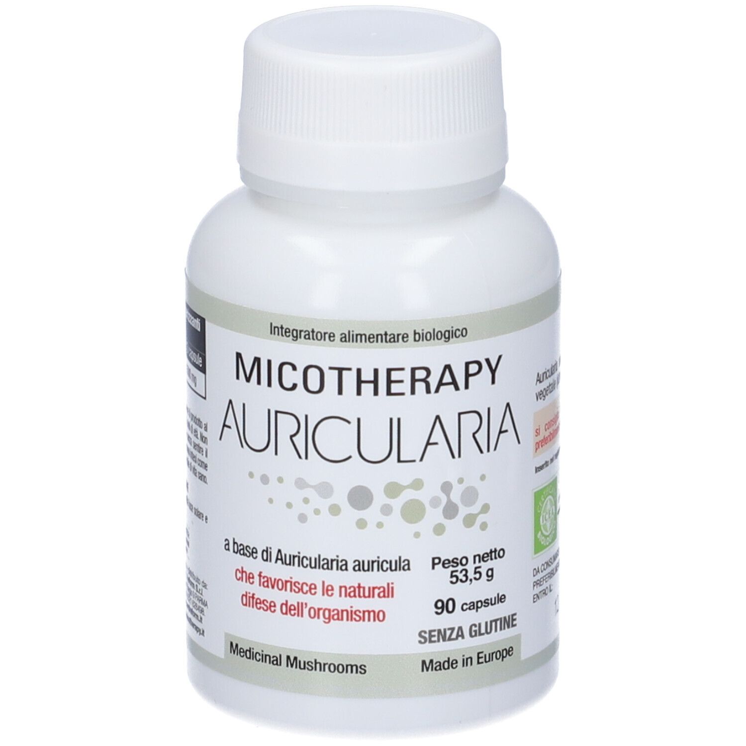 Micotherapy Auricularia Integratore Alimentare 90 pz Capsule