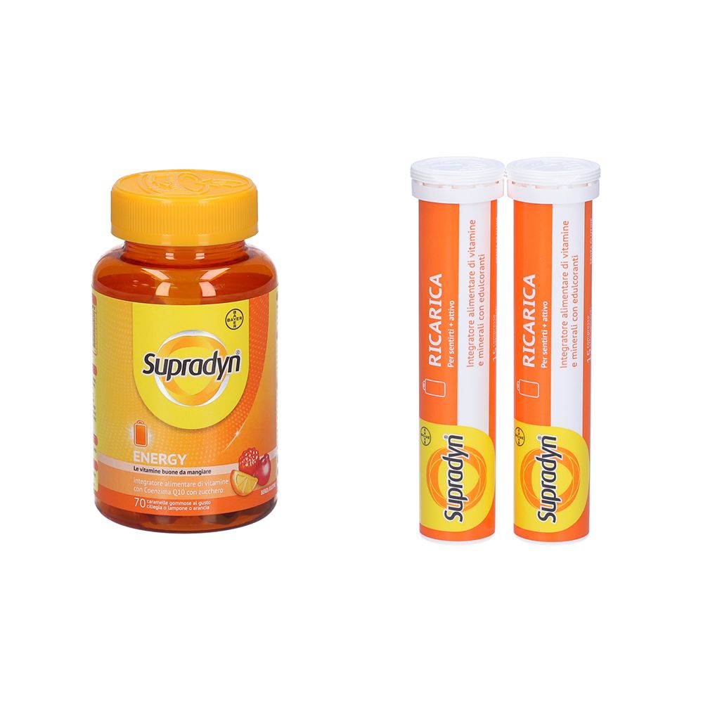Supradyn Ricarica Compresse Effervescenti + Energy Caramelle Gommose 1
