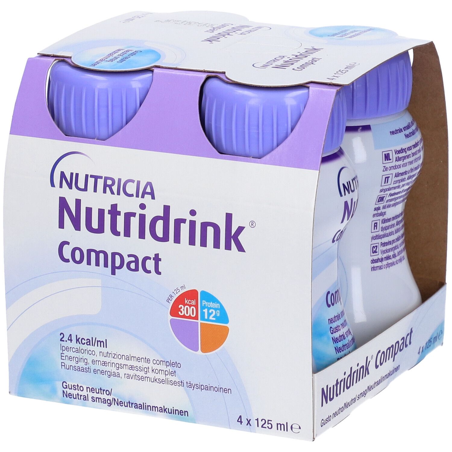 Danone Nutricia Nutridrink Compact Gusto Neutro 4x125 ml Soluzione ora
