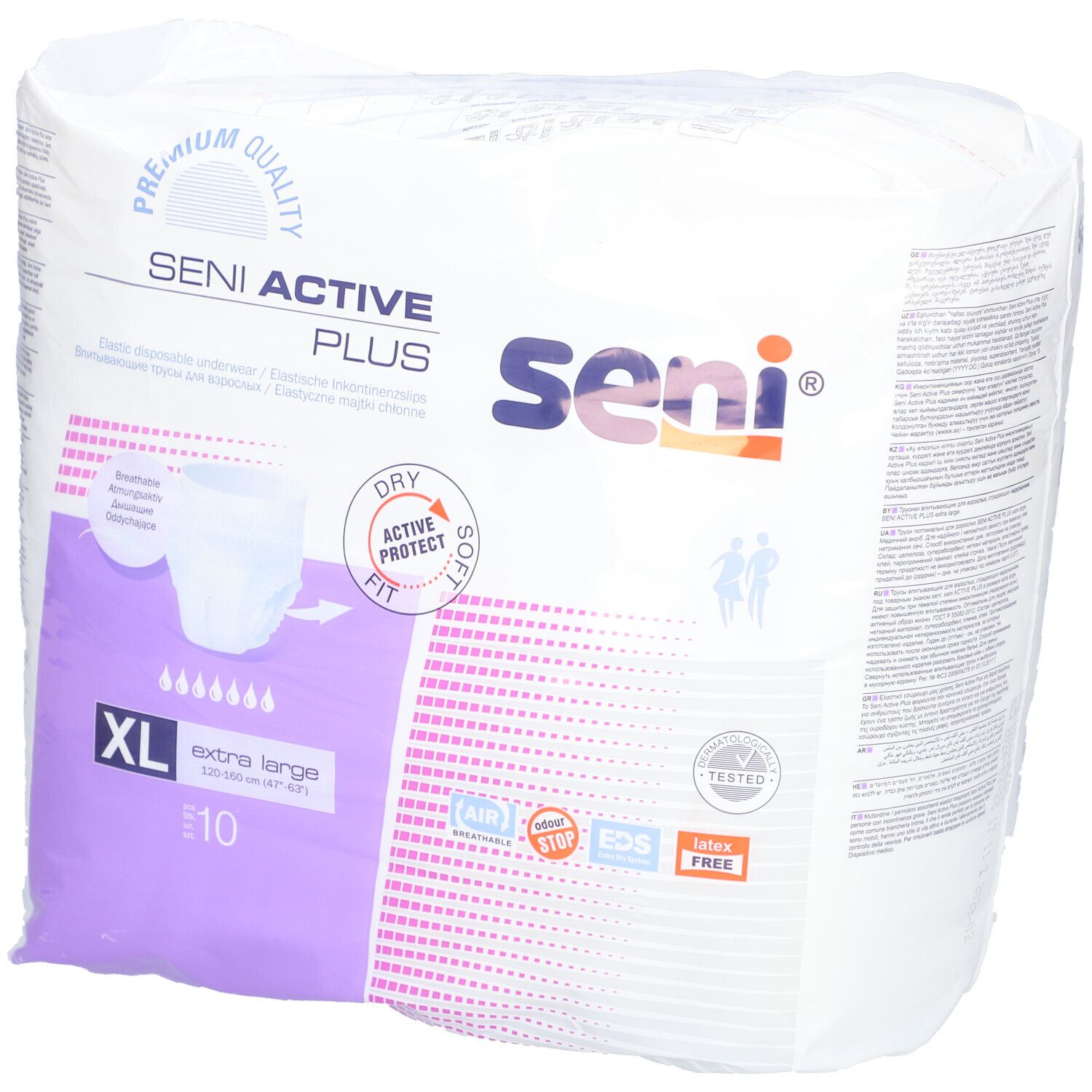 Seni Active Plus INCONTINENCE PANTS - 10 pezzi pz Slip per l'incontine