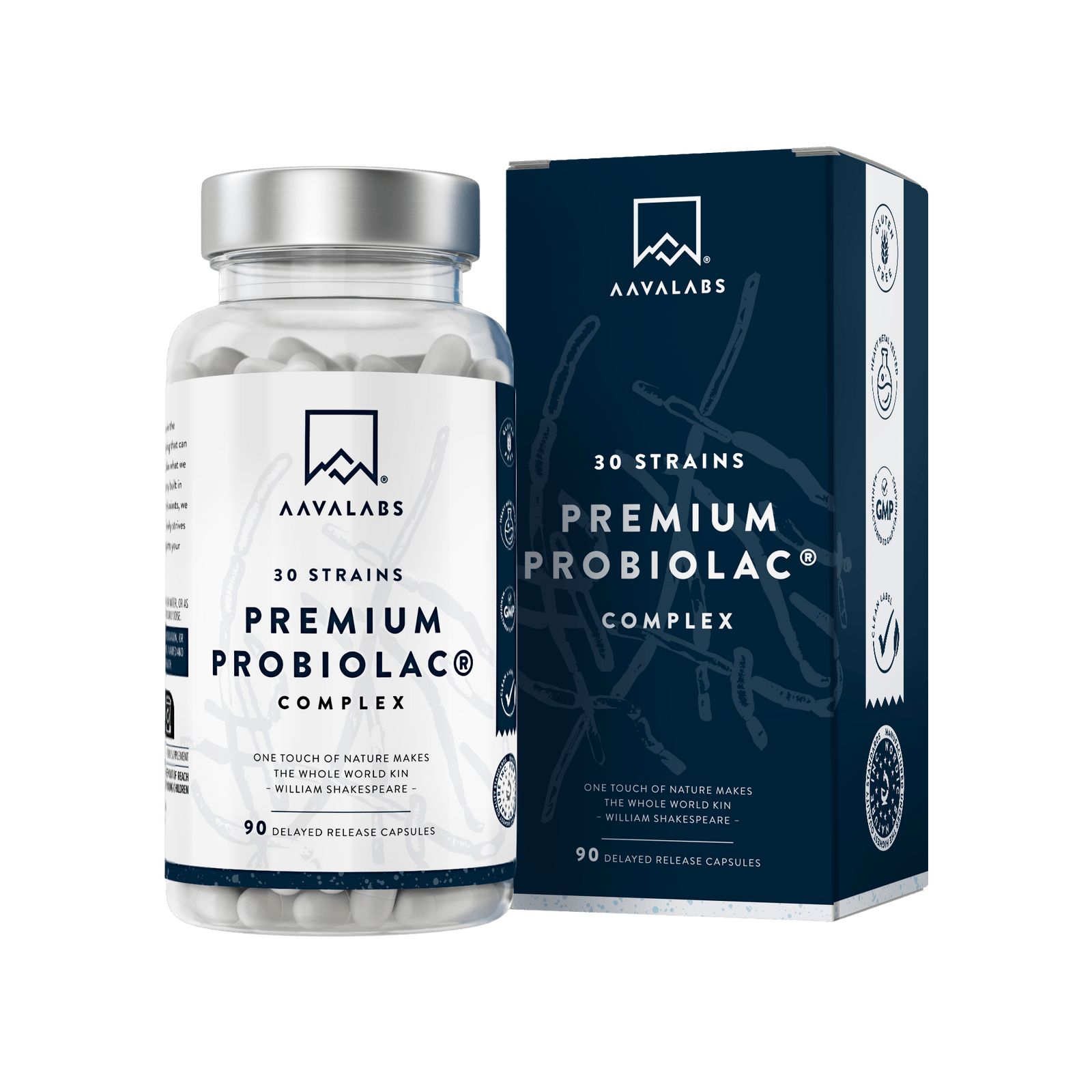 Aavalabs Probiotico Premium Probiolac 30 ceppi 90 pz Capsule