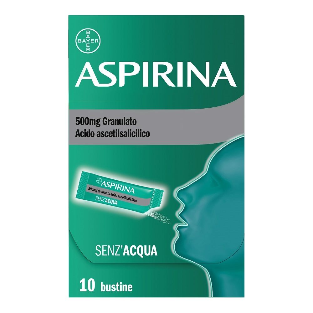 Aspirina in Granuli Senza Acqua Antidolorifico e Antinfiammatorio Bust