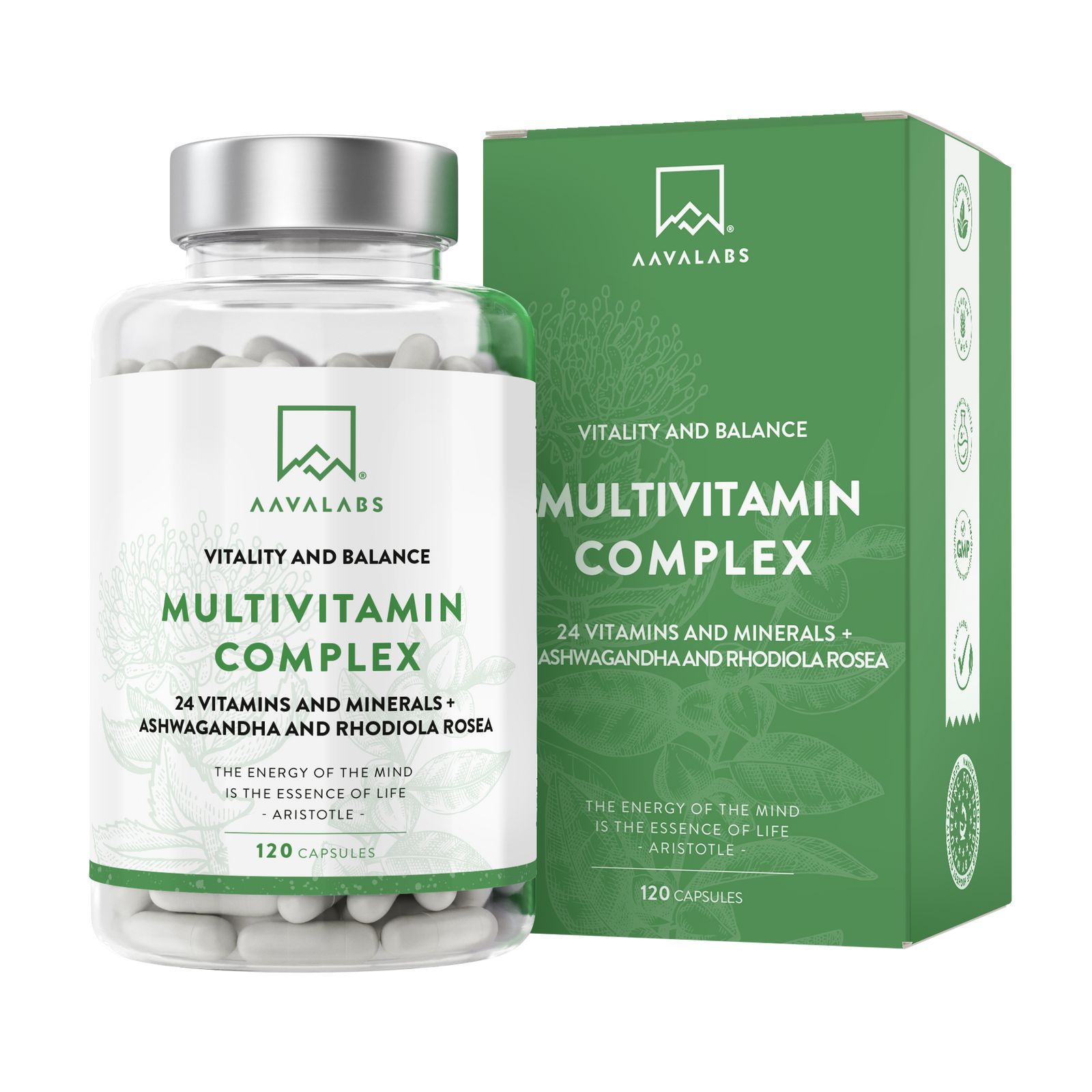 Aavalabs Multivitaminico 120 pz Capsule