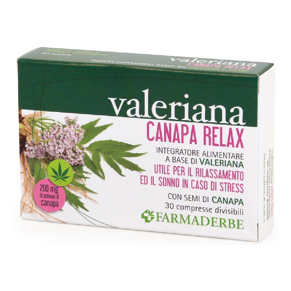 Valeriana Canapa Relax 30 pz Compresse