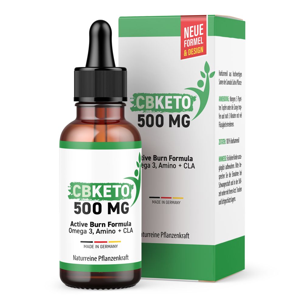 CBKeto 500MG (incl. 1 bottiglia gratis) 10 ml Gocce orali