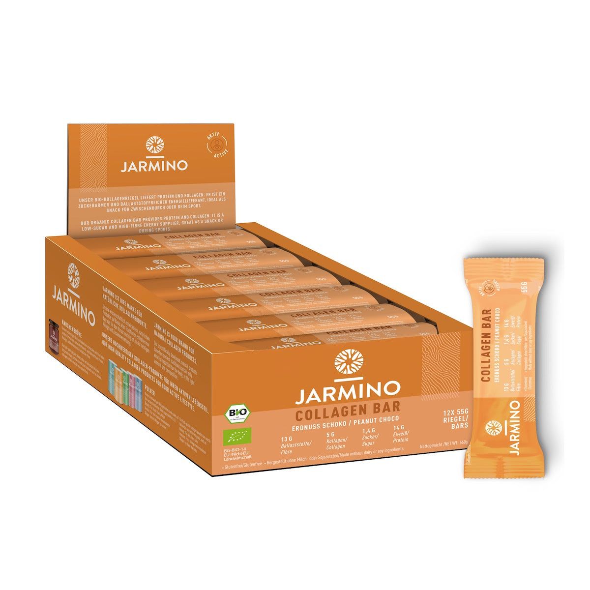 JARMINO Barretta al collagene organico - Arachidi 660 g