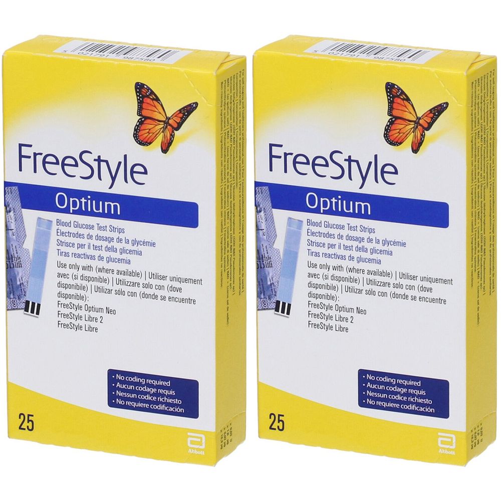 Freestyle® Misura test Strips Set da 2 2x25 pz Strisce reattive