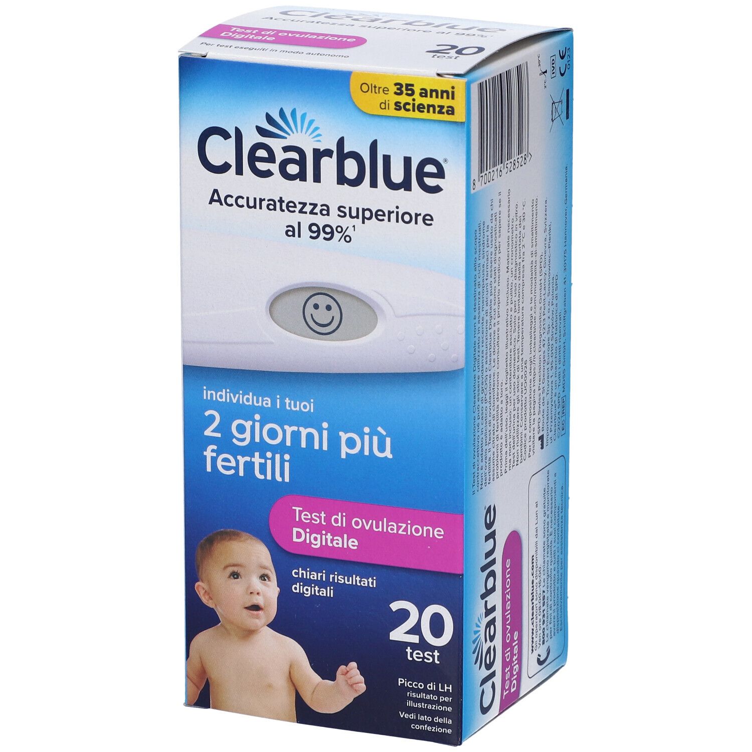 Clearblue Test Ovulazione Digitale 20 pz