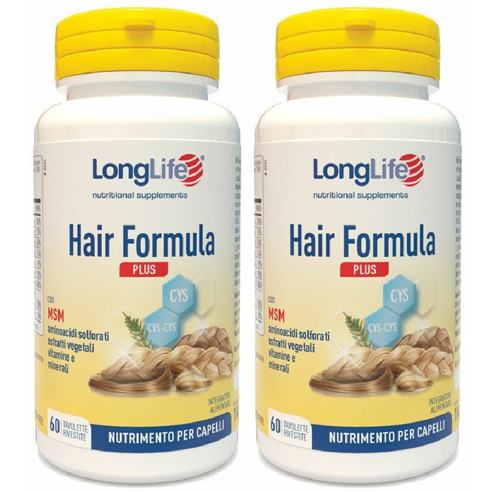 LongLife® Hair Formula Plus Set da 2 2x60 pz Compresse
