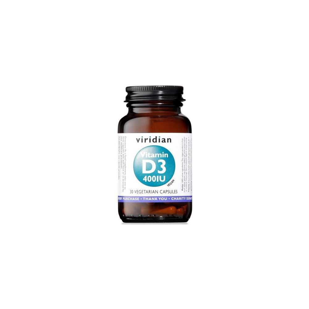 Viridian Vitamin D3 400Iu 30Cps 30 pz Capsule