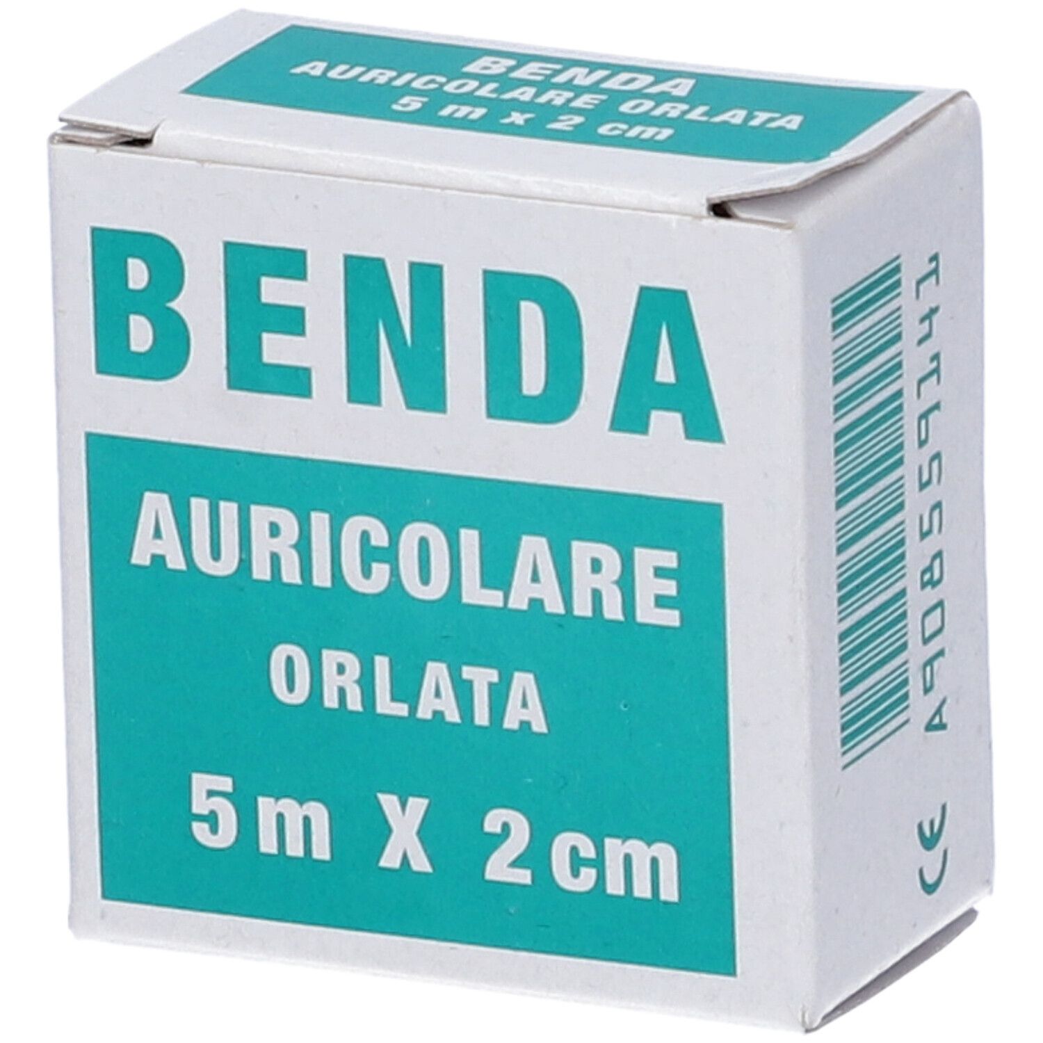 Benda Auricolare Orlata 500cm x 2cm 1 pz Bendaggio/i