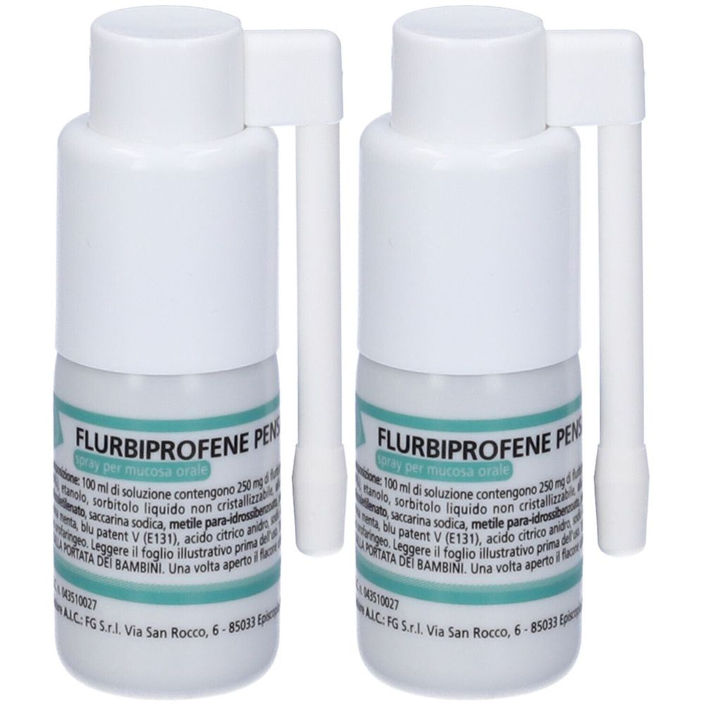 FLURBIPROFENE PENSA 2,5 mg/ml Spray per mucosa orale Set da 2 2x15 ml