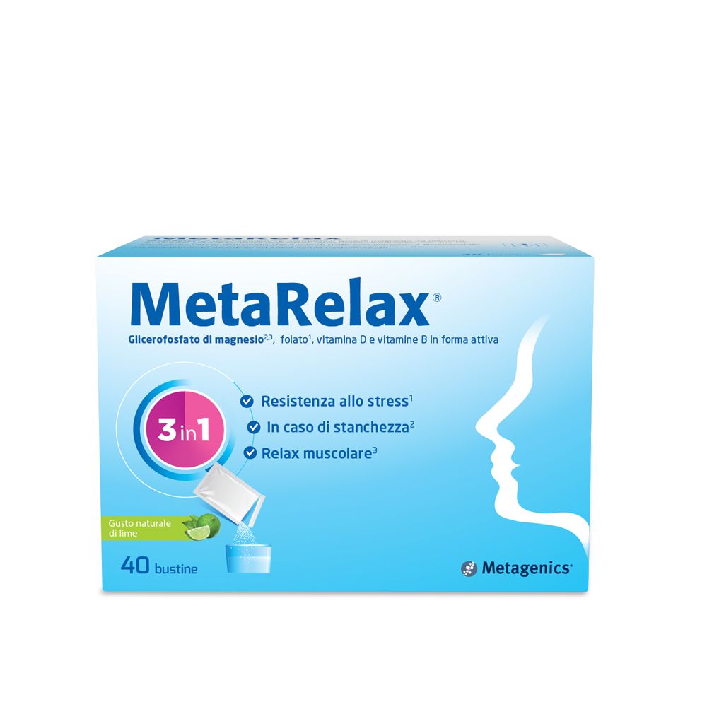 Metagenics™ MetaRelax® Bustine Gusto Lime 40 pz Bustina
